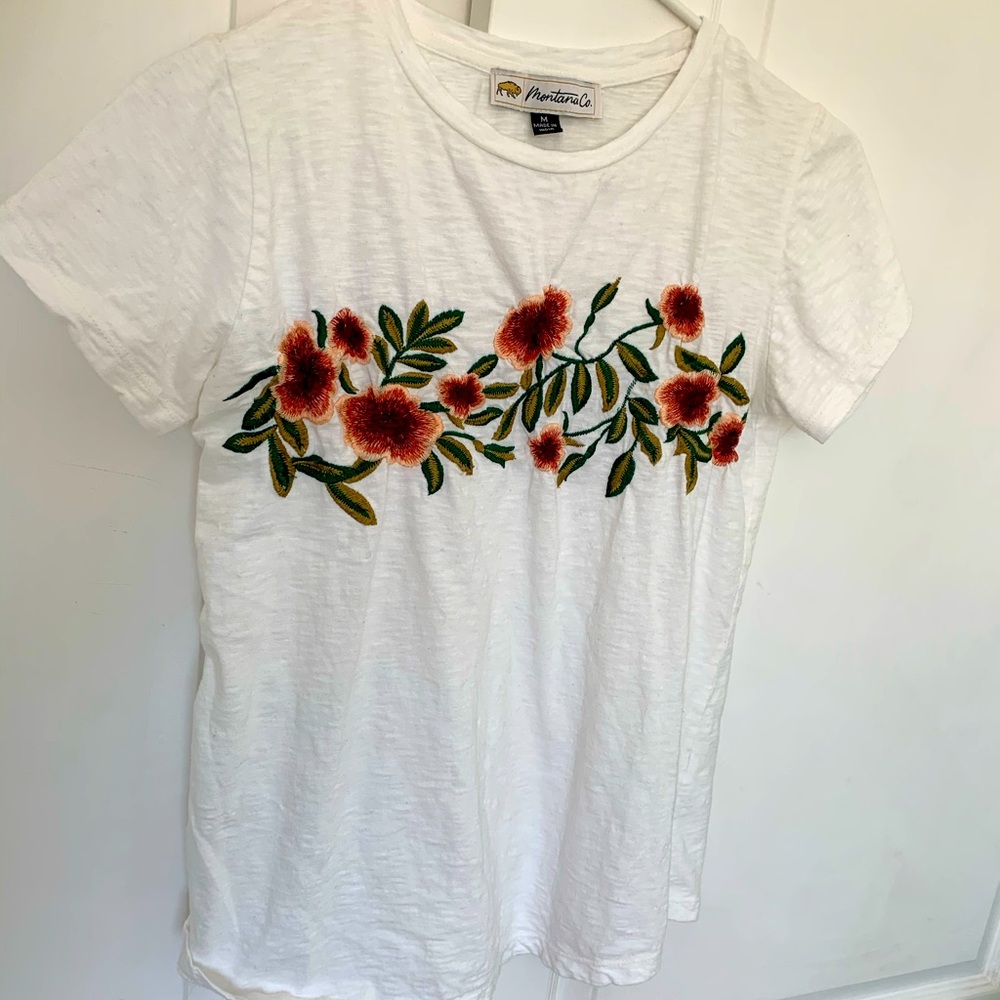 White Floral T-Shirt